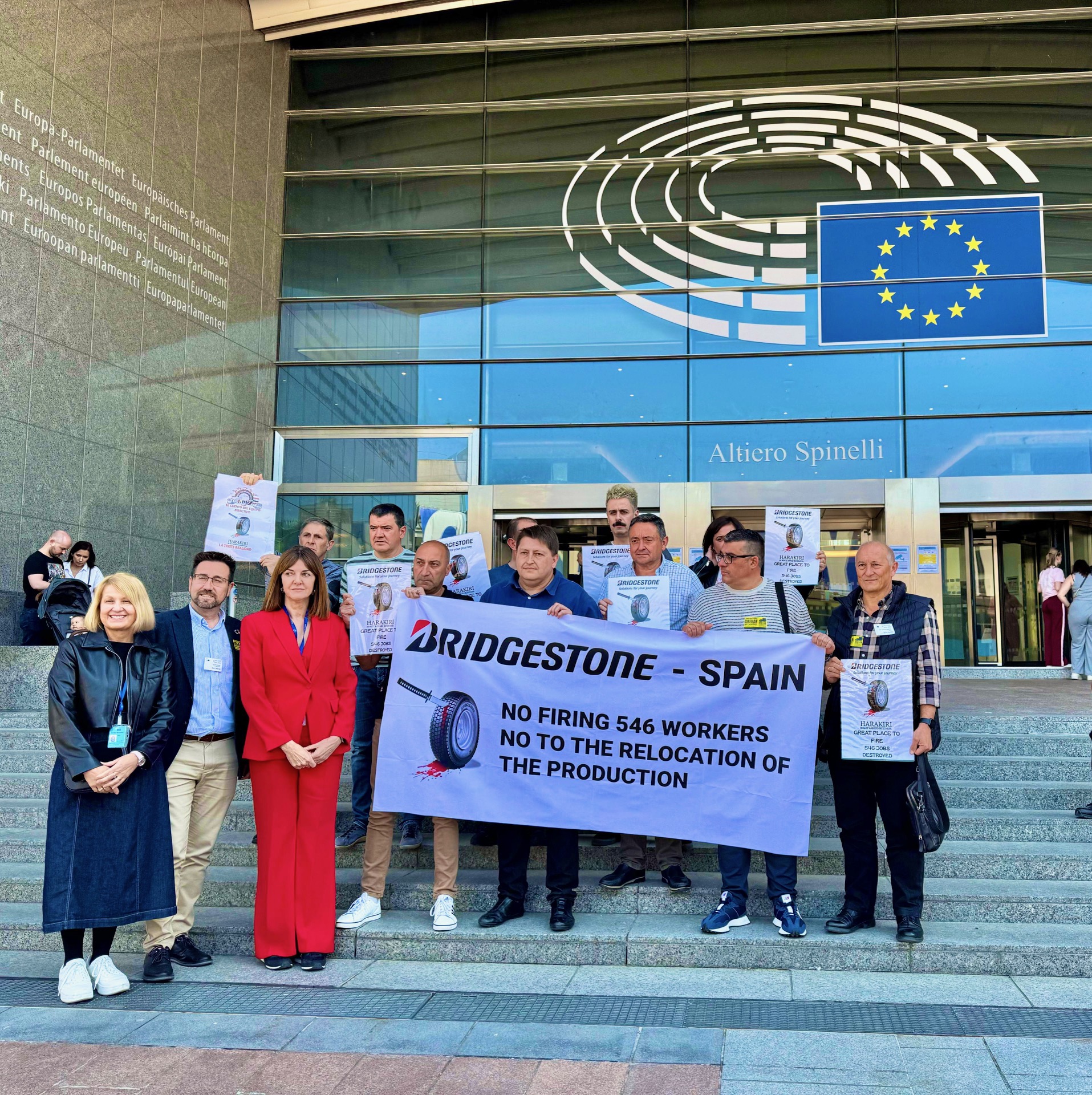 Protesta de las personas trabajadoras de Bridgestone 